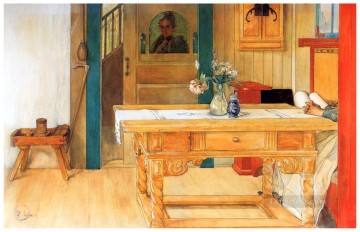 sunday rest 1900 Carl Larsson Oil Paintings